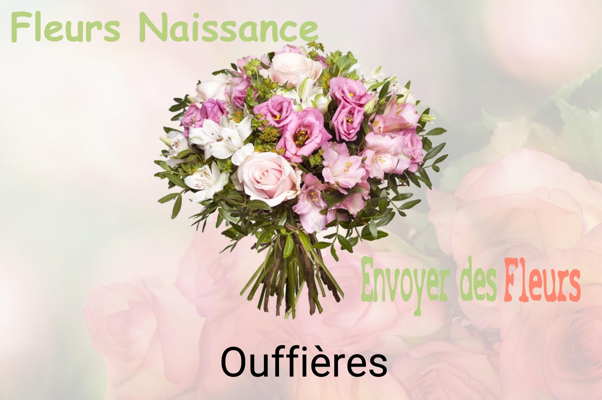 Bouquet de fleurs de naissance livré à Ouffières